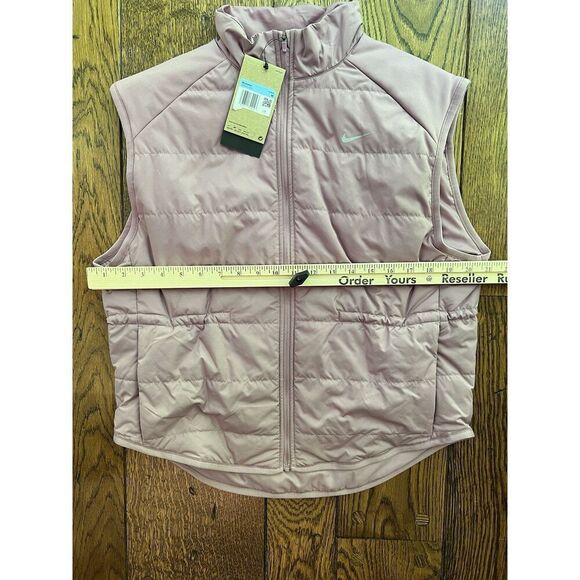 NEW Nike Women's Therma-FIT Swift Running Vest Jacket Plum Dust Pink Medium - Picture 5 of 6